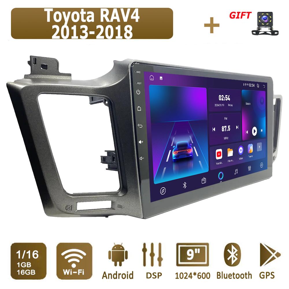 Android Car Radio For Toyota RAV4 2013-2018 Multimedia Player Head Unit Stereo GPS Navigation BT WIFI 1+16GB