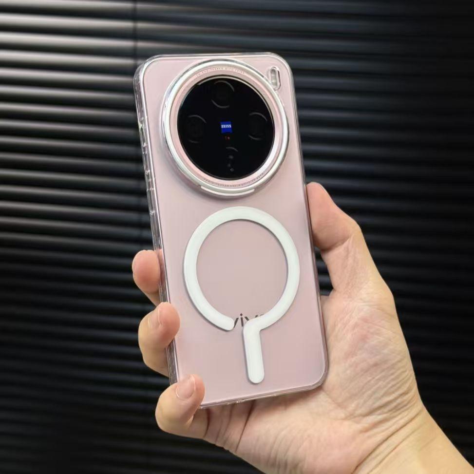 Подходит для vivoX200pro вопросительный знак сильное магнитное притяжение чехол для мобильного телефона S20u высокая прозрачность iqoo13 ультратонкий и простой