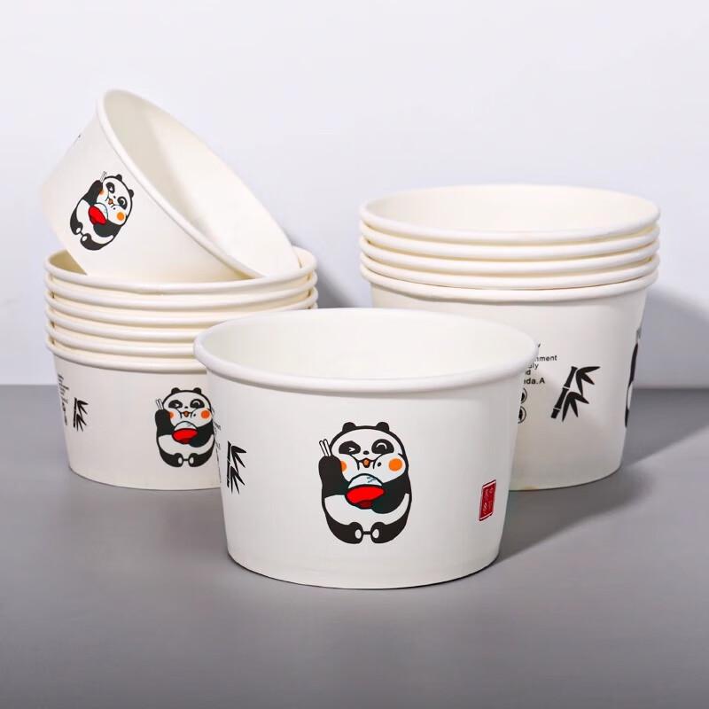 Одноразовые бумажные тарелки Panda Homeglen