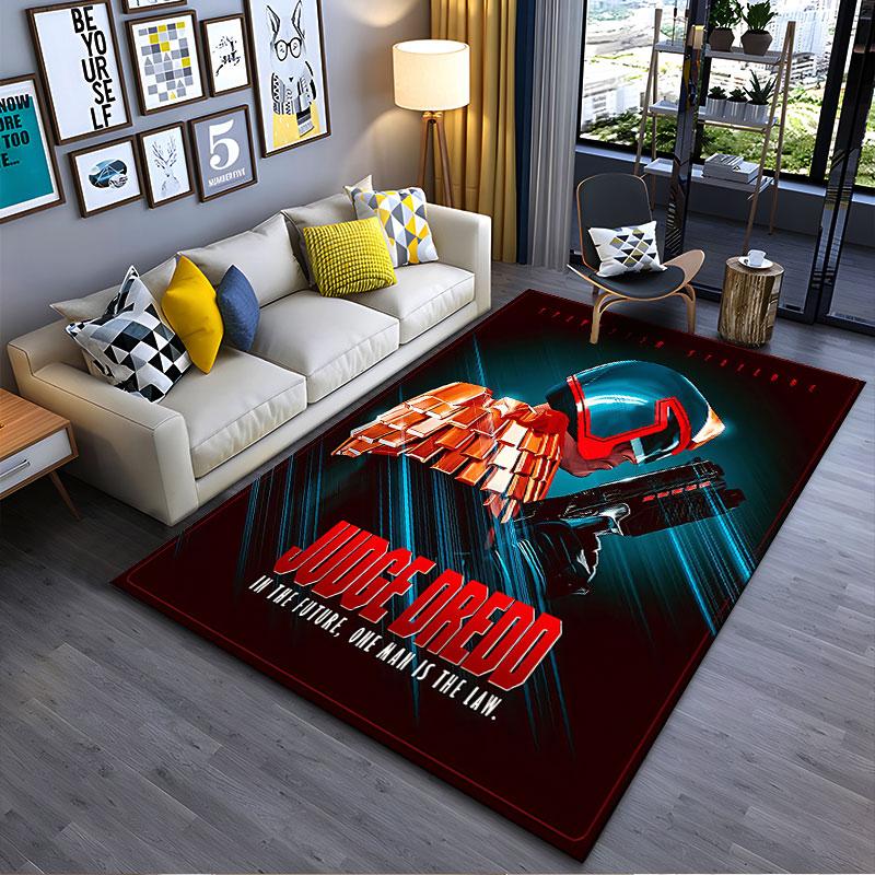 Judge Dredd Movie Artwork suitable as a non-slip mat for the living room or bedroom sofa