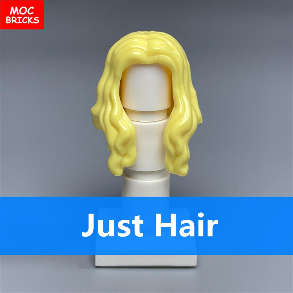 Нетоксичные 10 шт. Детали Moc Кирпичики Женские Волосы Женщина Дети Части Головы Тела Аксессуары DIY Строительные Блоки Игрушки Дети Рождественские Подарки
