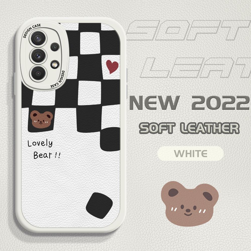 Чехол для телефона из искусственной кожи с изображением милого тонкого медведя Magic Cube для Samsung Xiaomi Poco Redmi