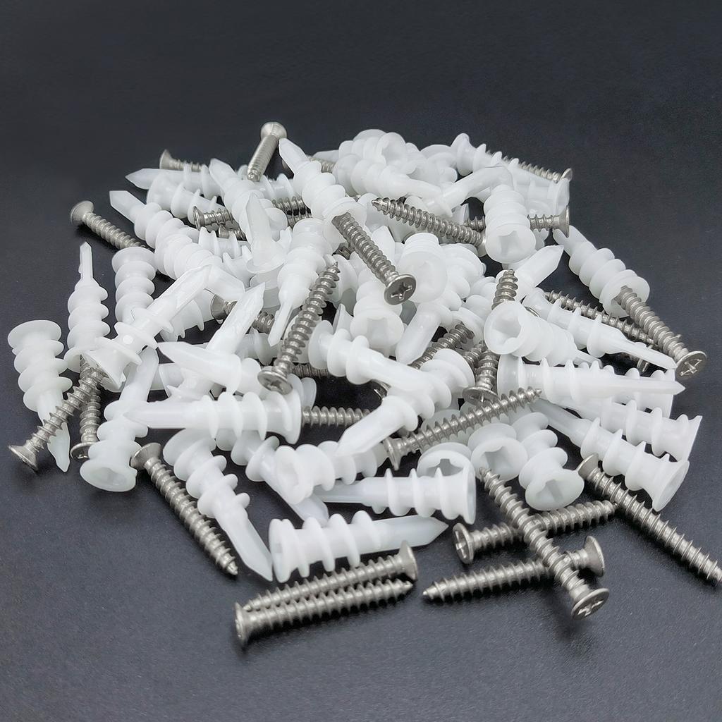 Набор самосверлящих распорных винтов 66 шт., стеновые блоки, самосверлящие, винтовая гильза, анкер для гипсокартона