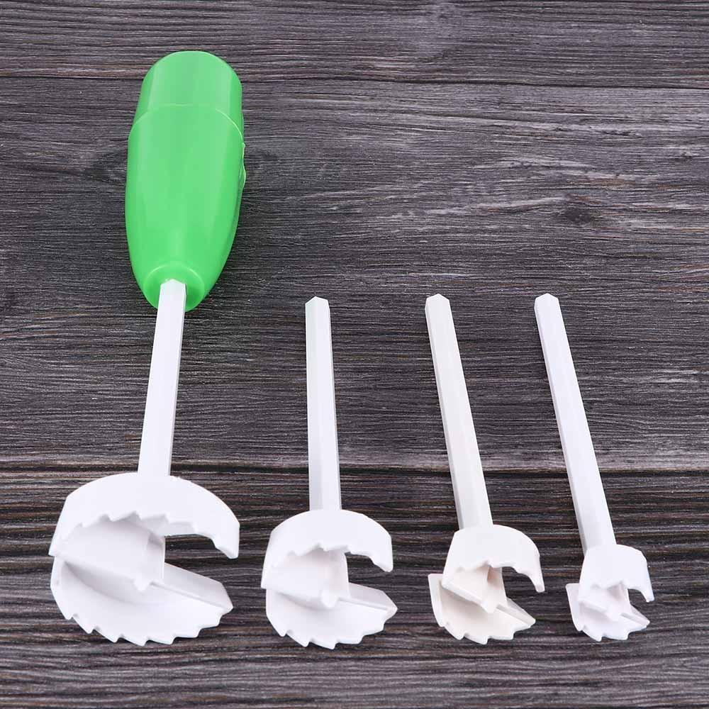 1 Set of 4 Kitchen Tools - Vegetable Screw Cutter, Digging Device, Vegetable and Fruit Coring Screw Tool