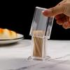 Useful Toothpick Dispenser Large Capacity Storage Sealed Visible Design Container Household Supply