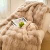 Softest Faux Rabbit Hair Blanket - Super Cozy & Thick All-Season Throw for Home and Office Guest Room, Living Room, Student Dormito