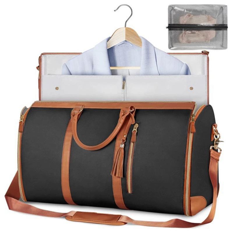 Lefame Travel Duffle Bag with Garment Compartment Large Weekender Bag for Women Men