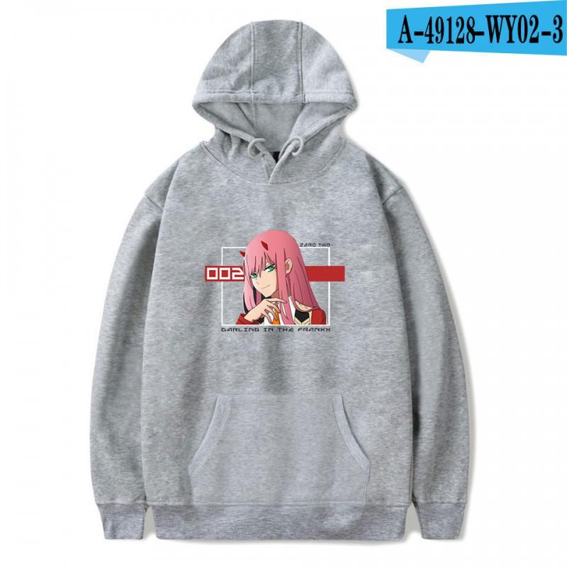 Unisex Oversized Hoodie Sweatshirt Inspired By Darling In Franxx Zero Two Anime Casual Winter Wear