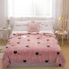 Bed Textile Cute PLUSH WOOL FLUFFY GIRLS BOYS ADULT BLANKETS a Plaid Fleece Real Faux Fur Fox BLANKET