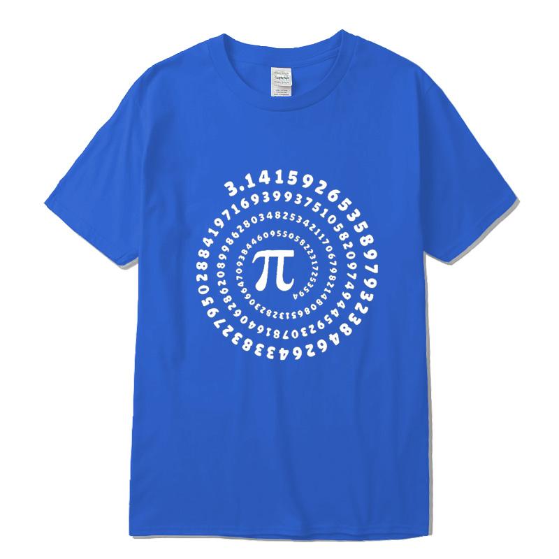 Mens High Quality 100 cotton funny pi design print summer loose oneck men tshirt short sleeve tshirt male tees tops