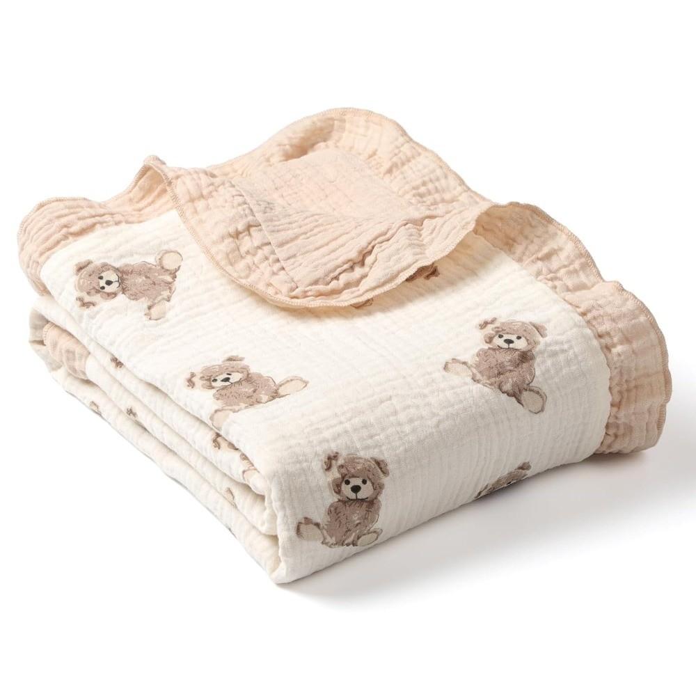 Cotton Baby Swaddle Blanket Ruffled Lace Windproof Cover High Quality Swaddle Wrap Infant