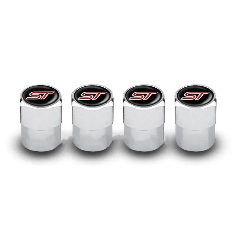 4PCS Car Wheel Tire Valve Stem Caps Airtight Cover For Ford ST Line Focus X 2 3 Mondeo Fiesta Kuga MK2 MK3 MK4 Tyre Accessories