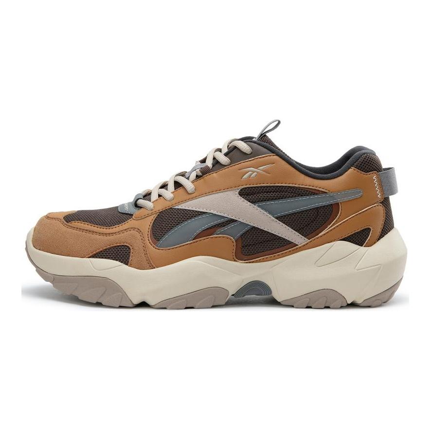 Reebok FLUFFI PUFF CN Кроссовки с низким верхом Унисекс Коричневые Желтые Кроссовки 24FRC913U1GBR