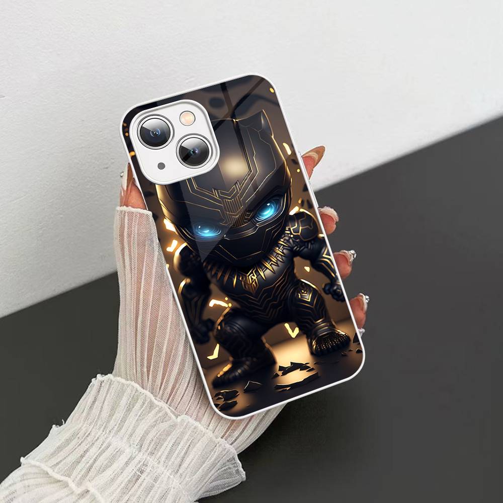 Чехол из закаленного стекла с изображением Железного Человека для iPhone 14 13 12 Mini 11 Pro XS Max X XR 14 Plus