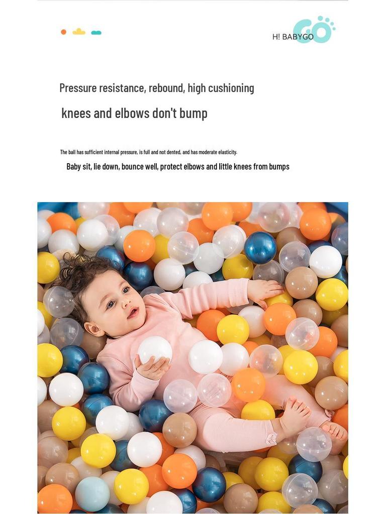 Babygo Без запаха Игровой манеж с эластичным ограждением и шариками океанских цветов для младенцев и детей