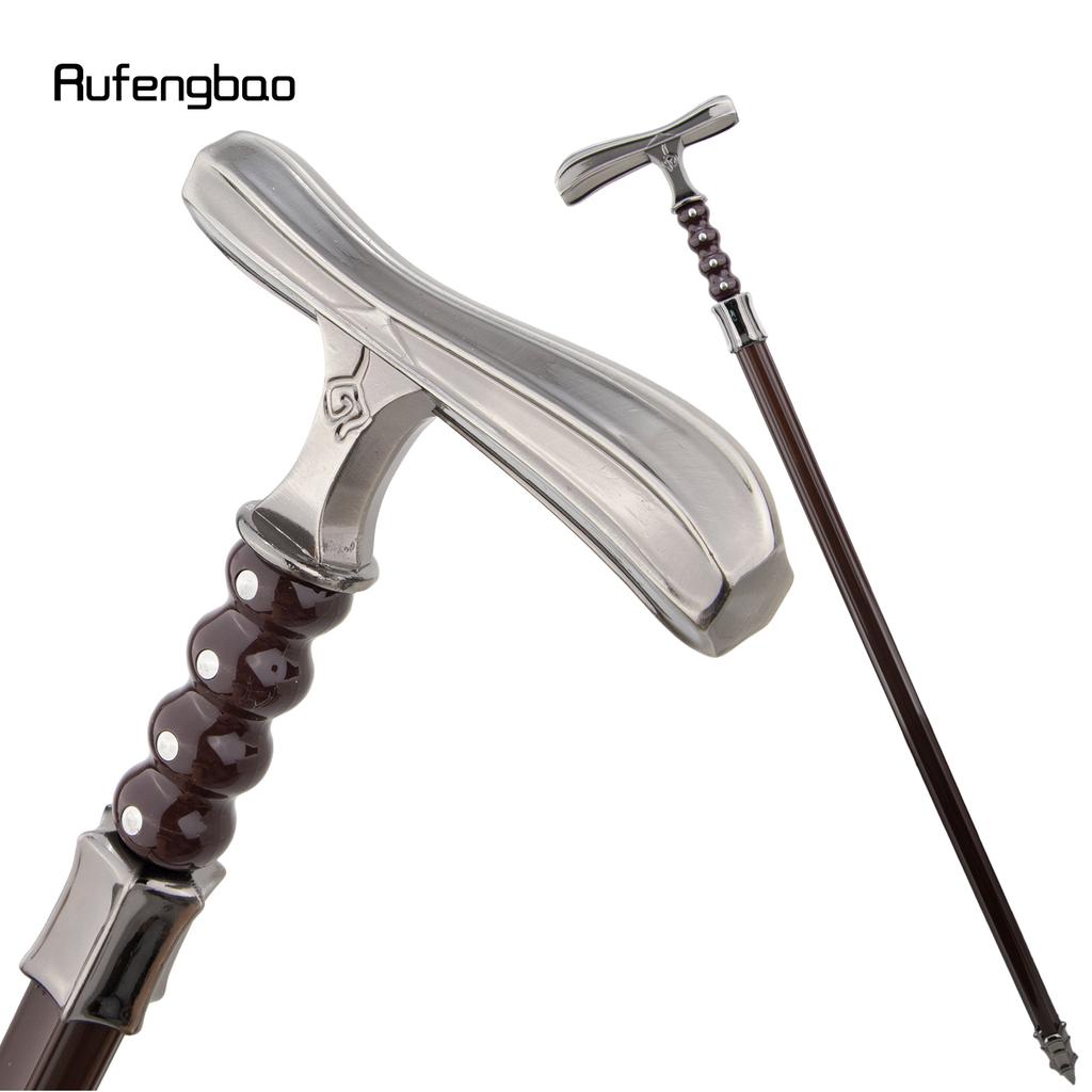 Silver Flower Walking Stick Decorative Vampire Cospaly Vintage Party Fashionable Walking Cane Halloween Crosier 93cm