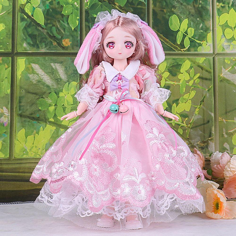 Fashion Doll Princess Dress Cute 1/6 Dress Up Doll DIY Clothes 30cm Dolls Clothes  BJD Doll