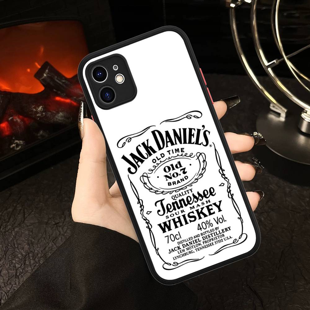Classic Whiskey Logo J-Jack D-DanielS Phone Cases For IPhone 16 15 14 Plus 13 12 11 Pro Max Matte Oft Bumper Phone Cover