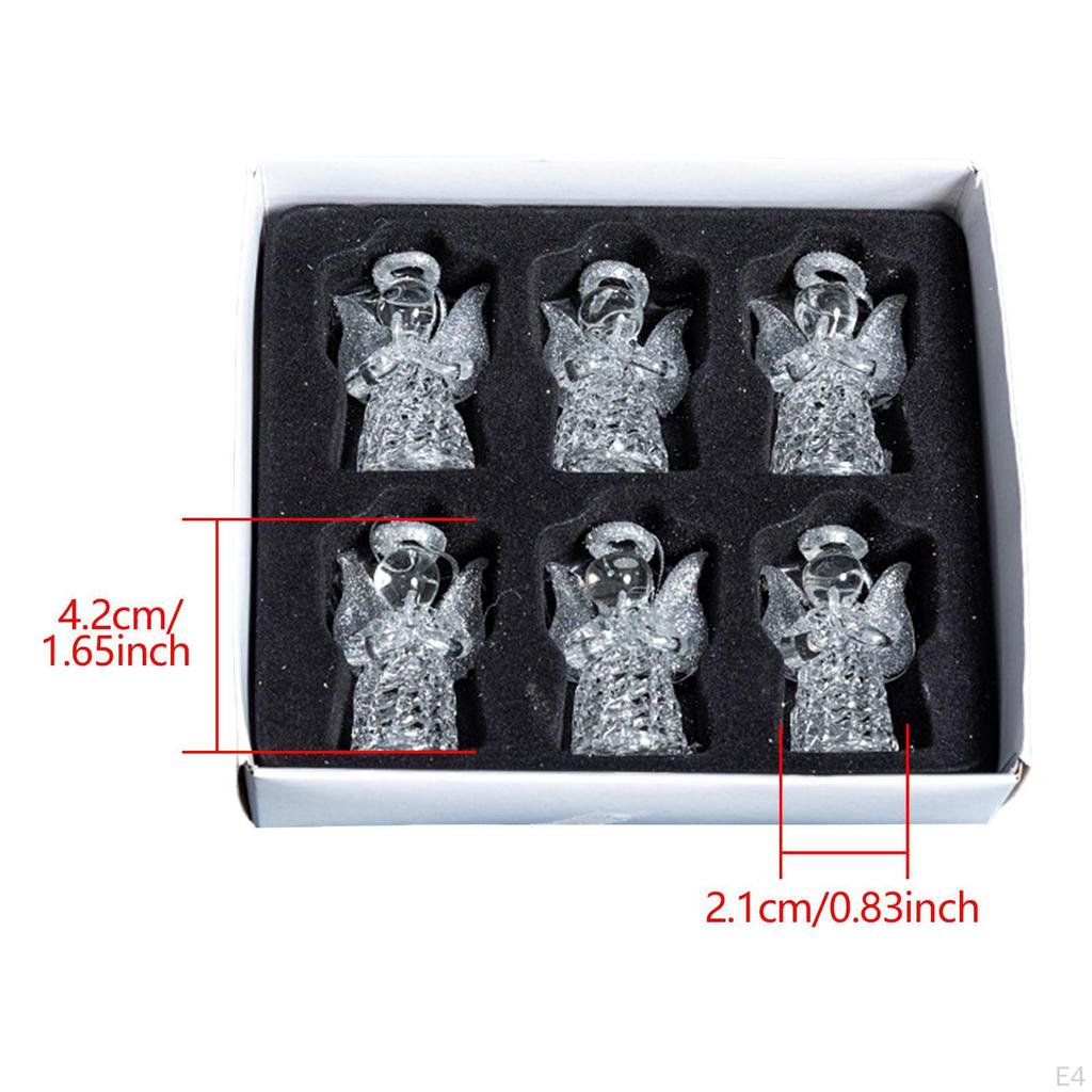 6 шт. подвесных украшений для рождественской елки для общежития, офиса, интерьера, зимы, Рождества, подвески