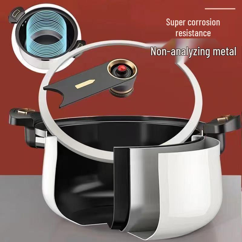 Enamel Micro-Pressure Stew Pot, Non-Stick Clay Soup Pot, Slow Cooker for Induction Cooker