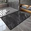 Диатомовая земля Мраморный коврик для ванной: Нескользящий, Грязеотталкивающий, Быстросохнущий и Впитывающий коврик для ног в туалет