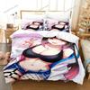 Постельное белье Hana Yomeguri Односпальное Полуторное Двуспальное Евро Кинг-сайз Комплект постельного белья для взрослых и детей Пододеяльник Комплекты Милое Аниме Комплект простыней