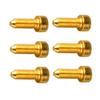 6PCS Guitar Hex Head Screws Double Tremolo Bridge Saddle String Locking Screw with Taper Tip Gold