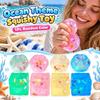 6cm Cheese Squeezed Cube Ocean Theme Cheese Fidget Toy Portable Handmade Ball  for Kids Adults