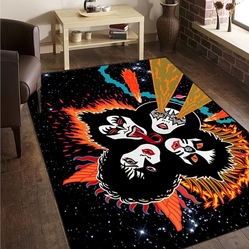 1PC Kiss Music Carpet Floor mat, Anti-slip mat Chair rug For livingroom,Bedroom, doormat home decor Gift Christmas Gifts