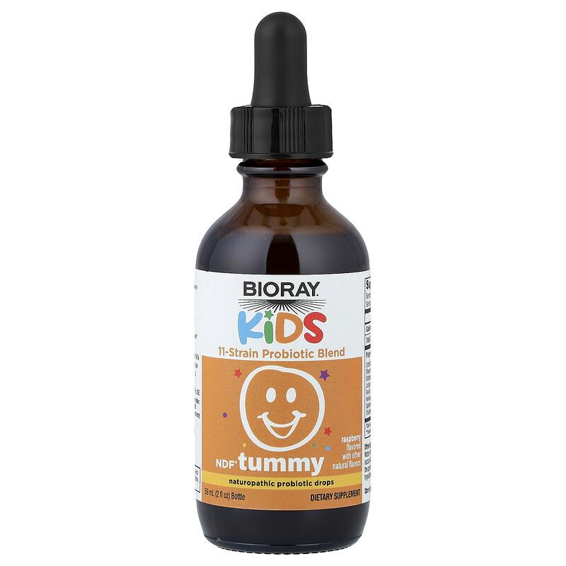 Kids, NDF® Tummy, 11-Strain Probiotic Blend, Raspberry, 2 fl oz (60 ml)