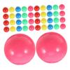 VORCOOL Colorful Counting Balls, Set of 50, Approx. 0.9 Inch (2cm) Diameter, Hollow Plastic, Lightweight, Assorted Colors, Probability, Statistics,