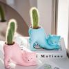 Cute Cat Tail Cat Tail Succulent Planting Pot Ceramic Flower Vase Flowerpot  Home Decor