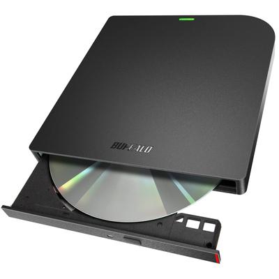Buffalo USB3.2 (Ген1)3.0 Внешний DVDCD привод Программное обеспечение для записи с питанием от шины (Кабель питания в комплекте) Тонкий портативный отечественный производитель WindowsMa
