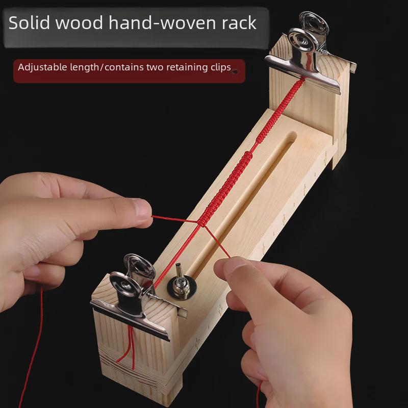 Инструмент для плетения деревянных браслетов и ожерелий ручной работы