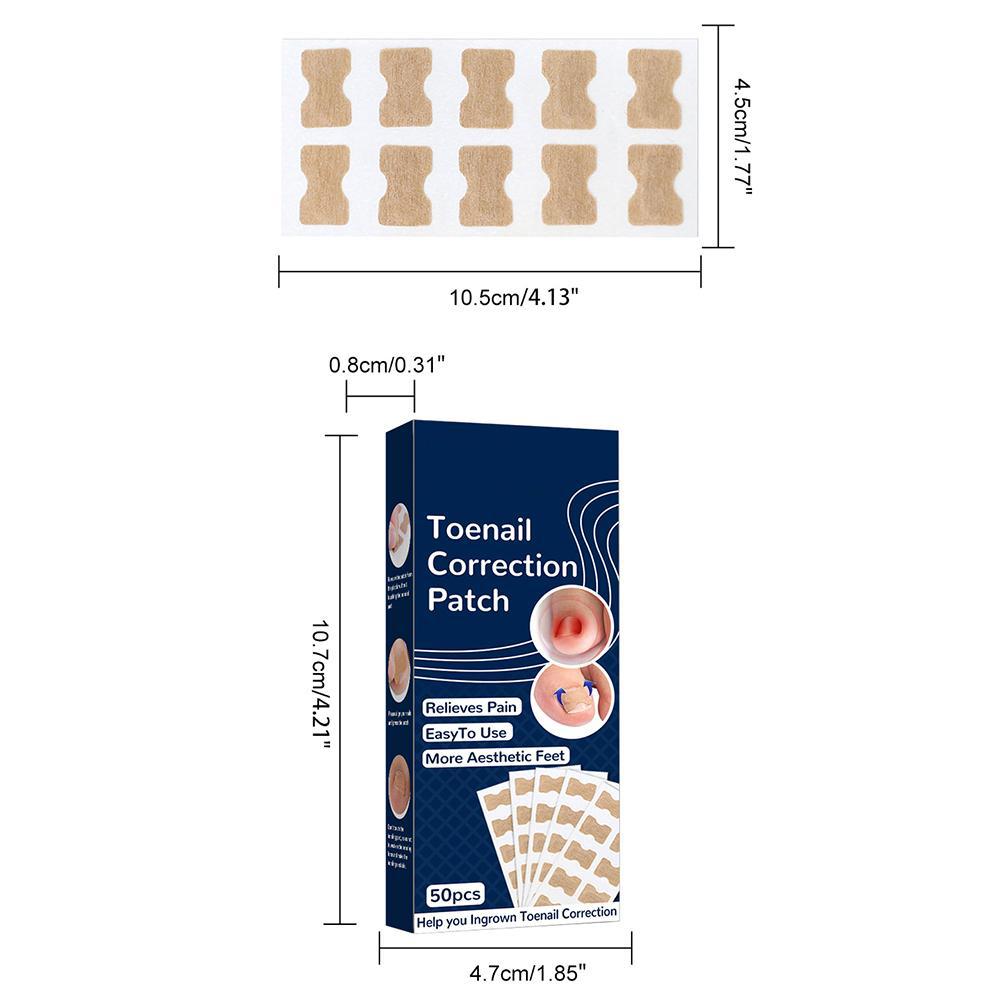 50 Pcs Ingrown Toenails Patch Sticker Toenail Patch Corrector Pedicure Tools Ingrown Toenail