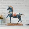 Desktop Horse Sculpture for Fengshui Home Decor, Standing Figurine Living Room