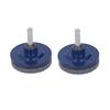 2Pcs Lawn Mower Blade Sharpener Stainless Steel ABS Drill Blade Accessories for Garden Courtyard