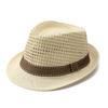 Short Brim Sun Cap Breathable Floral Hat Outdoor Straw Fedora Hat  Summer