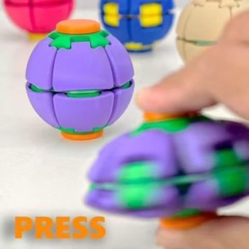 Новый 3D шестеренка Фиджет Сквиши Мяч Двойное нажатие Вращение Пальцевой спиннер Карманный Портативный Снятие стресса Офис Взрослый Игрушка от тревоги