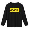 Unisexs Ssd Block Logo T Shirt Small Black Bold Design For Streetwear Style Vintage Washed Designer Clothes Slightly Versatile