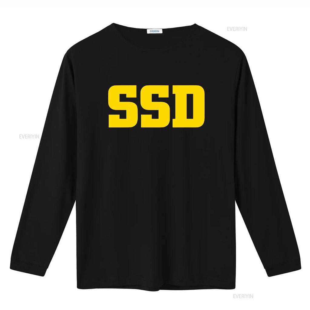 Unisexs Ssd Block Logo T Shirt Small Black Bold Design For Streetwear Style Vintage Washed Designer Clothes Slightly Versatile