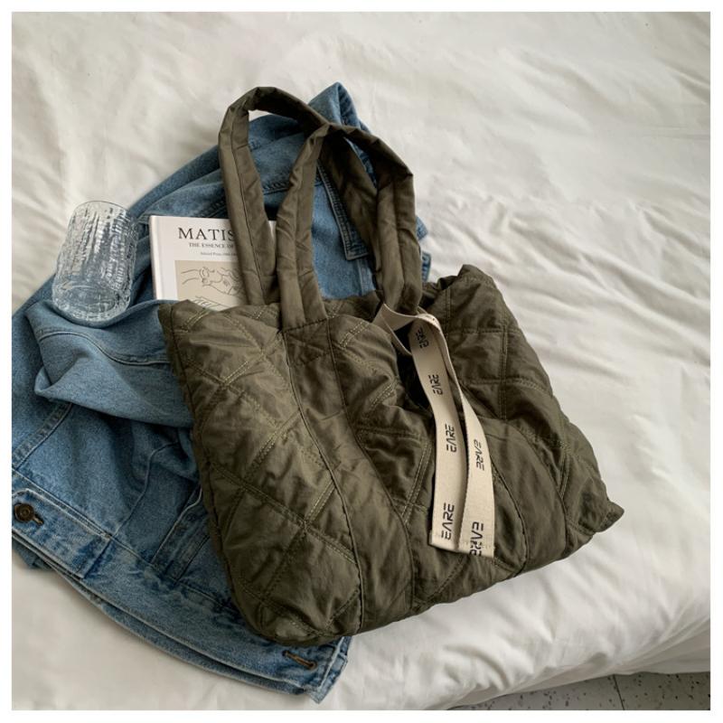 Пуховая сумка для отдыха, женская сумка на плечо, осенне-зимняя сумка Linggetote, сумка большой вместимости, студенческая сумка