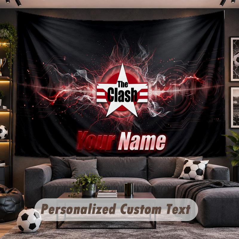 Wall Hanging Tapestry Custom NameThe Cure Pattern Personalized Printed Fabric Wall Decor