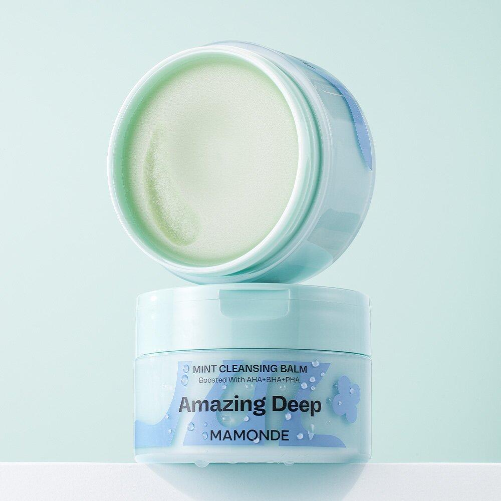 Mamonde Очищающий бальзам Amazing Deep Mint, 90 мл, эксклюзивный набор OY (+ Кисть для пор)