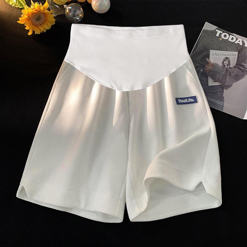 Летние шорты для беременных: Повседневные, Дышащие, Свободного кроя, С поддержкой живота спортивные брюки