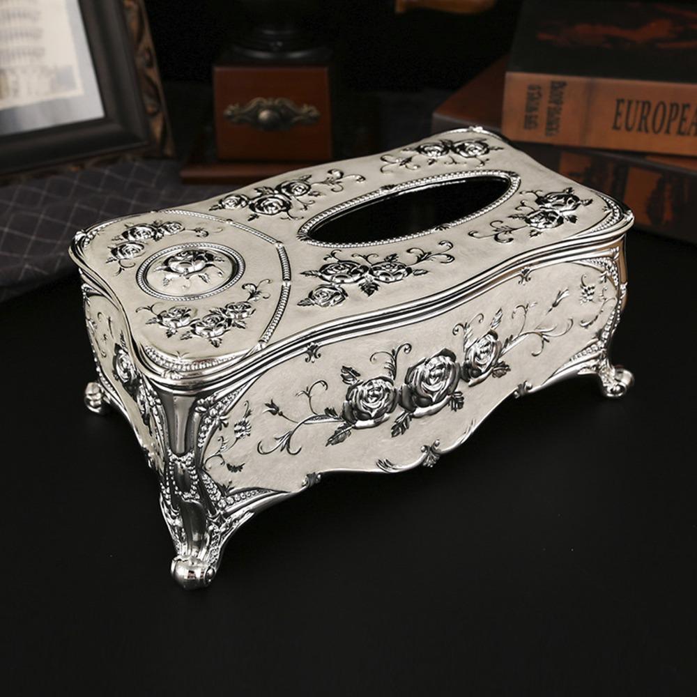 Toothpick Slot Tissue Box Cover Strong PP Tissue Box Holder Decorative Tissue Cover For Office