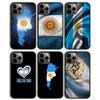 Argentina Flag Phone Case Back Cover for iPhone 13 11 12 Pro Max Mini XS XR X 8 Plus 7 SE 2020 6S 5S Coque Shell