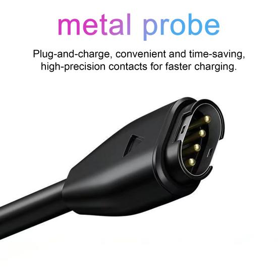 Универсальный зарядный кабель для часов с множественной защитой, металлический зонд, адаптер для зарядного устройства для Garmin 245M/158/255/955Fenix7/6/5