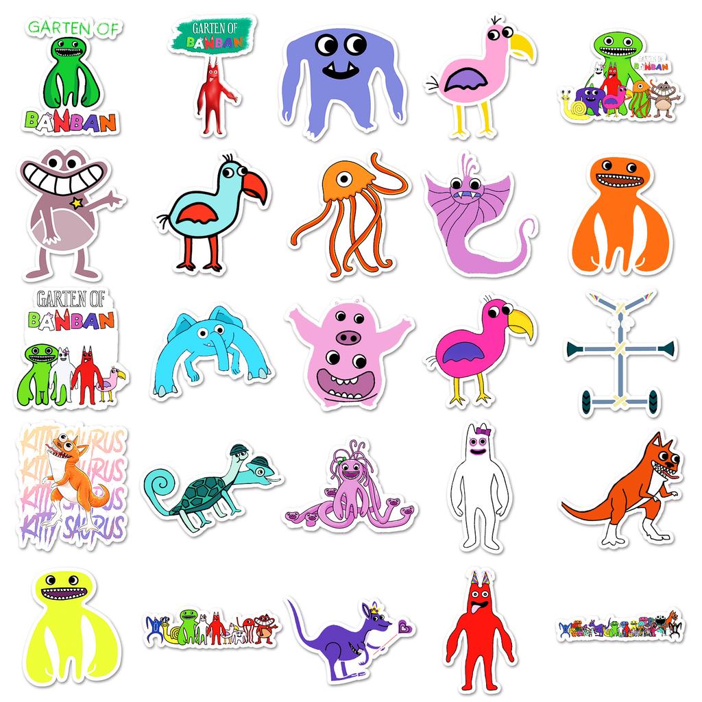 Stickers Rainbow Friends Rainbow Friends Sticker Pack Stickers Set of Stickers 50 Pcs