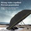 Очень большой складной зонт с двойным куполом, солнцезащитный, с защитой от ультрафиолета и светоотражающими полосами, ветрозащитный, 10-спицевый, водонепроницаемый, солнцезащитный, дождевой зонт